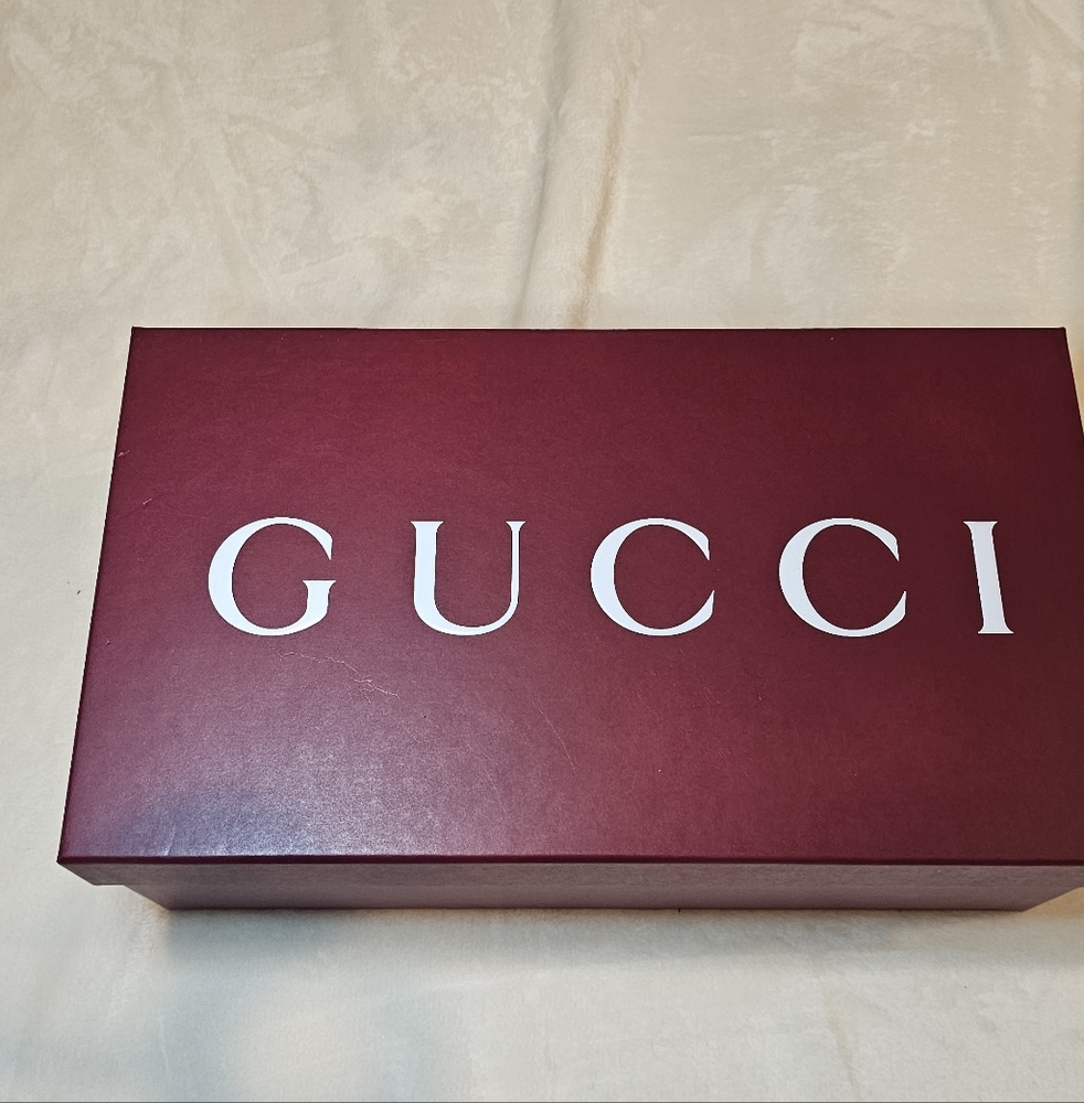 Gucci Burgundy Shoe Box
